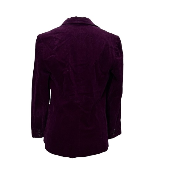 Barclay Square Burgundy Color Corduroy Blazer Size 8 - Picture 6 of 7